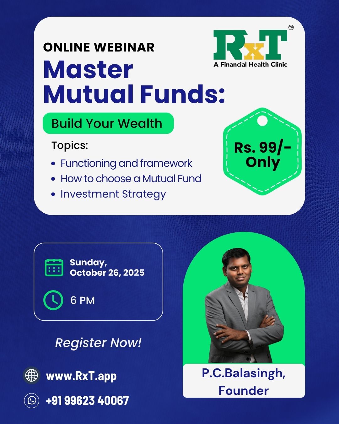 Master in Mutual Funds- P. C. Balasingh
