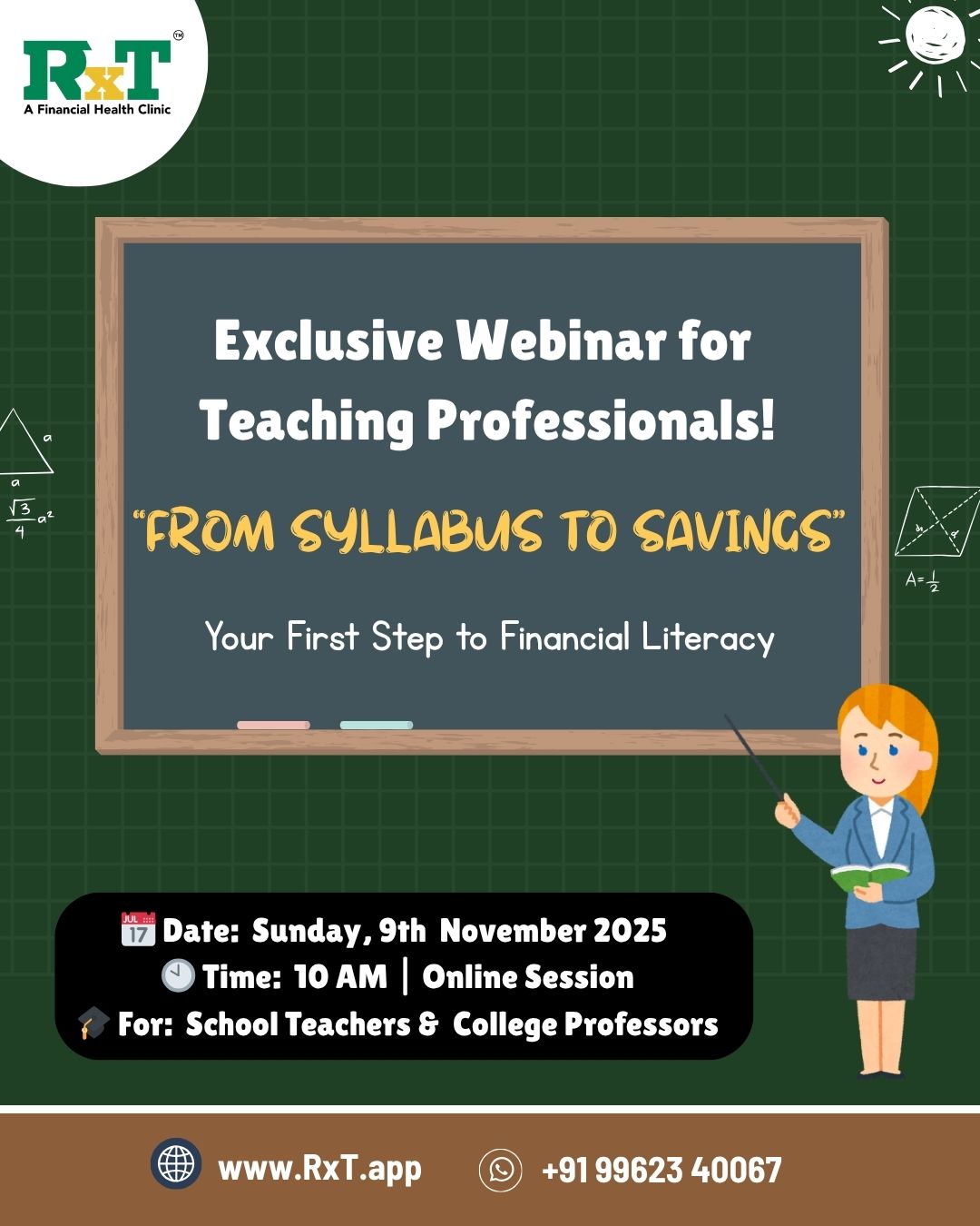 Financial Literacy Webinar for Teachers & Professors