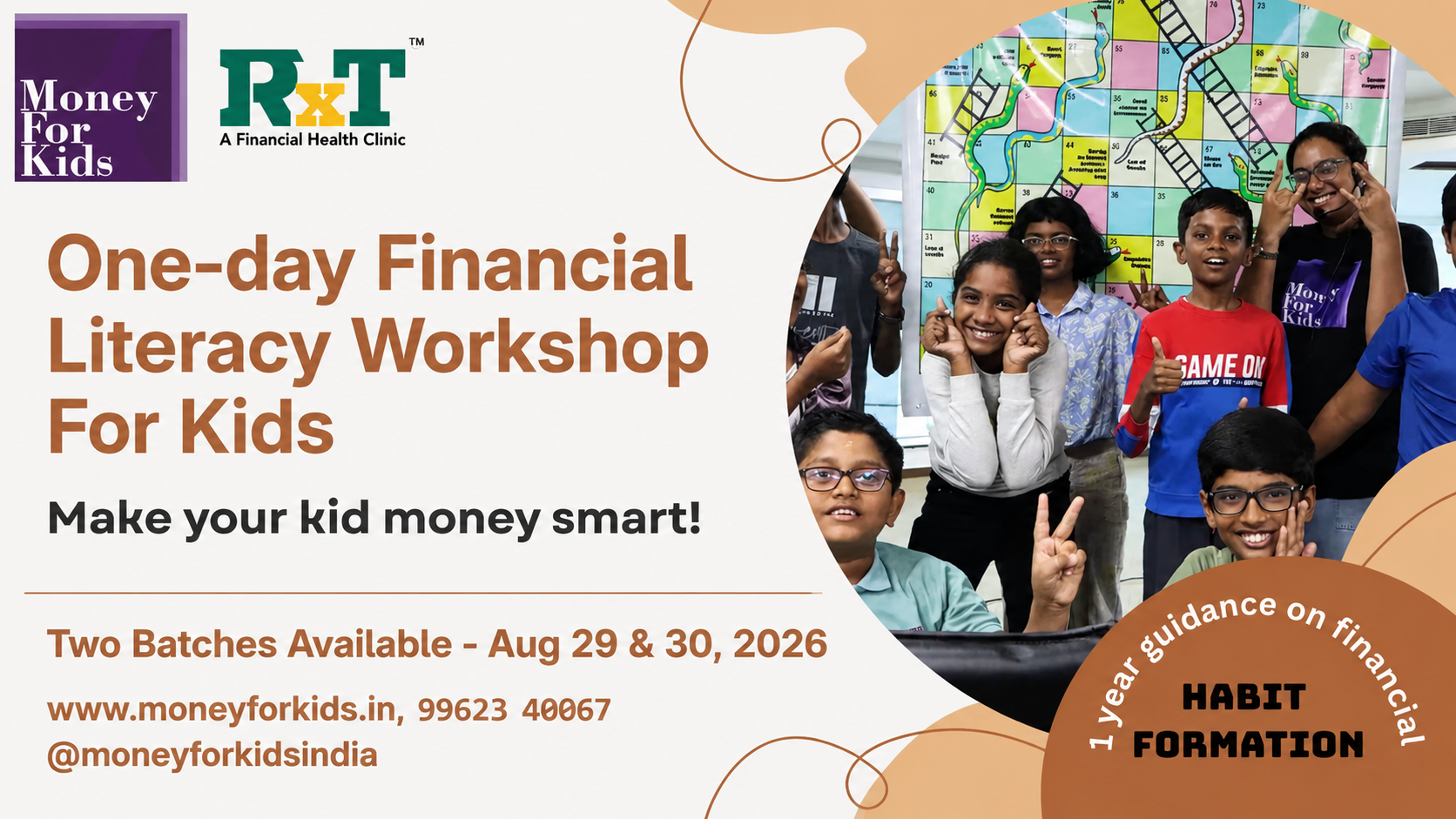 Money for Kids : One-Day Financial Literacy Workshop for Kids